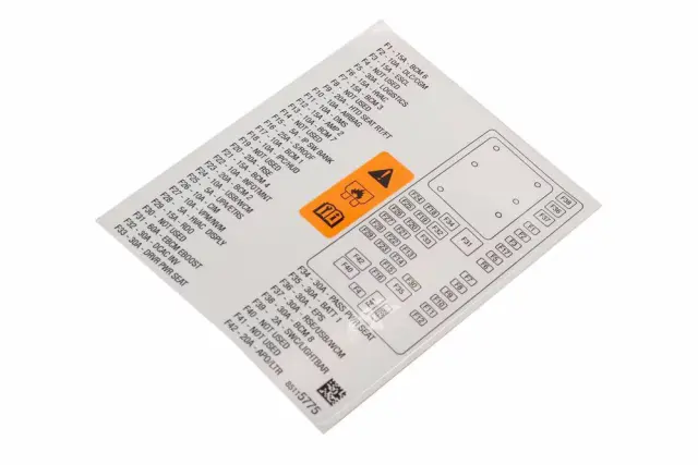 Front Label - GM (85115775)