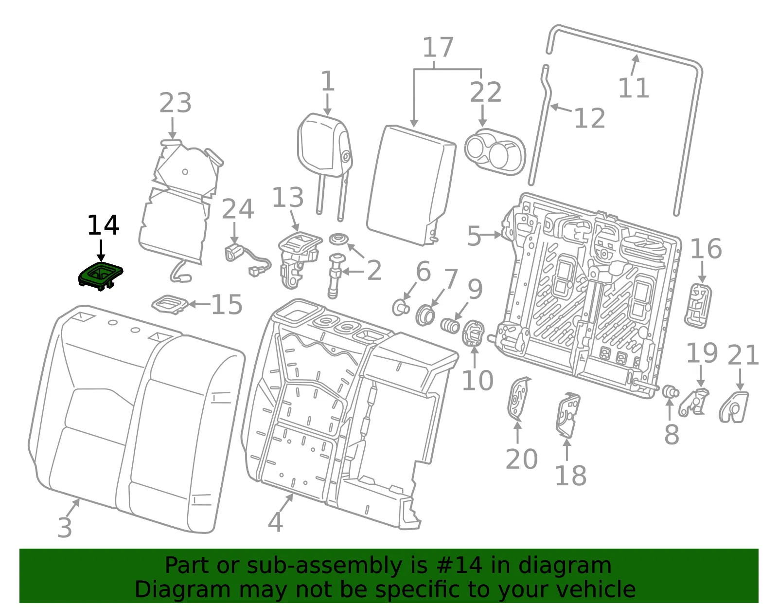 Latch Cover - GM (85120139) - view 2