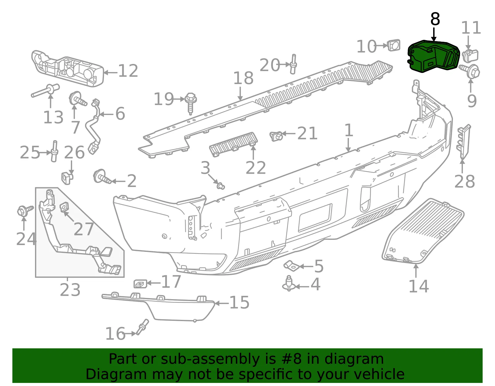 Bumper Bracket - GM (85130341) - view 3