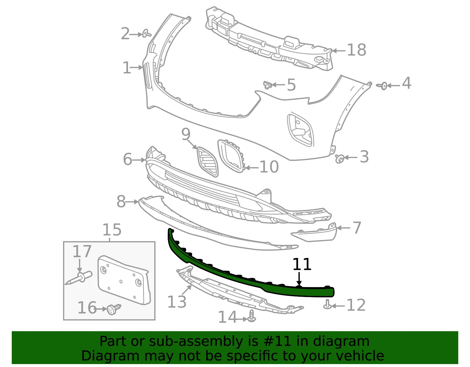 Lower Deflector - GM (85133590) - view 3