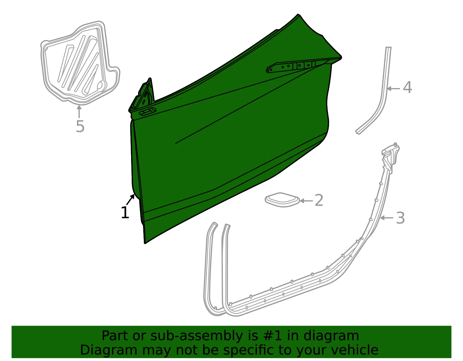 Door Shell - GM (85134018) - view 3