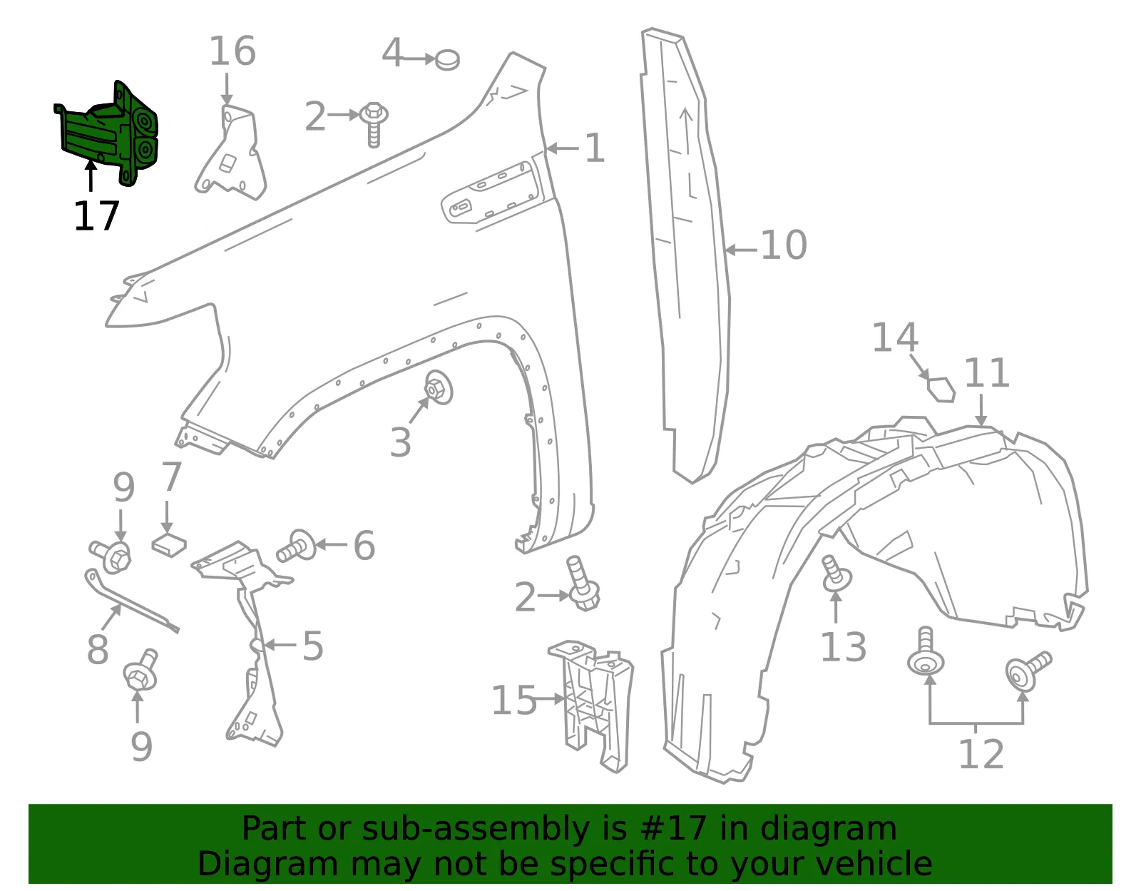 Bumper Extension Bracket - GM (85134046) - view 4