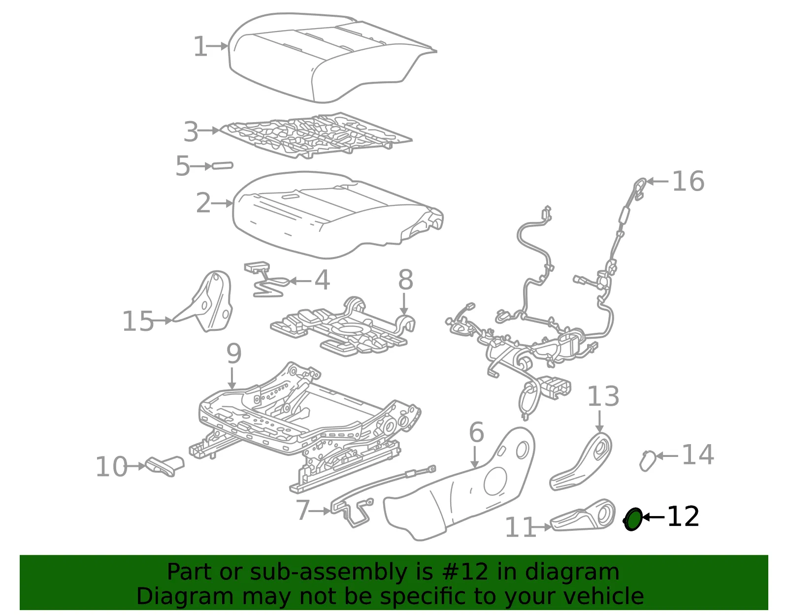 Handle Cap - GM (85135153) - view 3