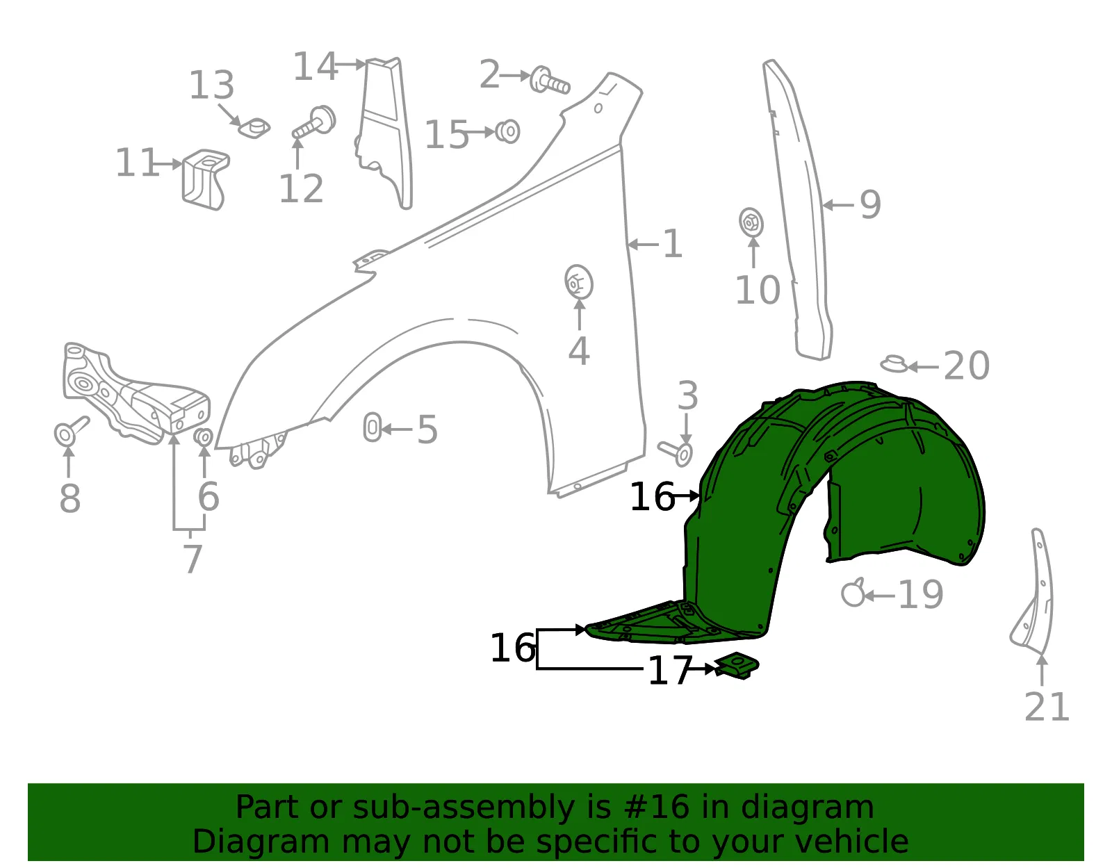 Fender Liner - GM (85135723) - view 5