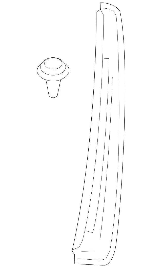 Front Molding - GM (85136435) - view 2