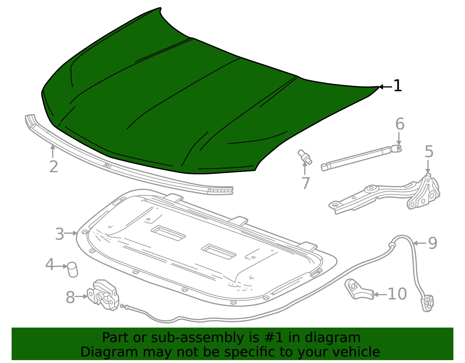 Hood - GM (85136998) - view 3