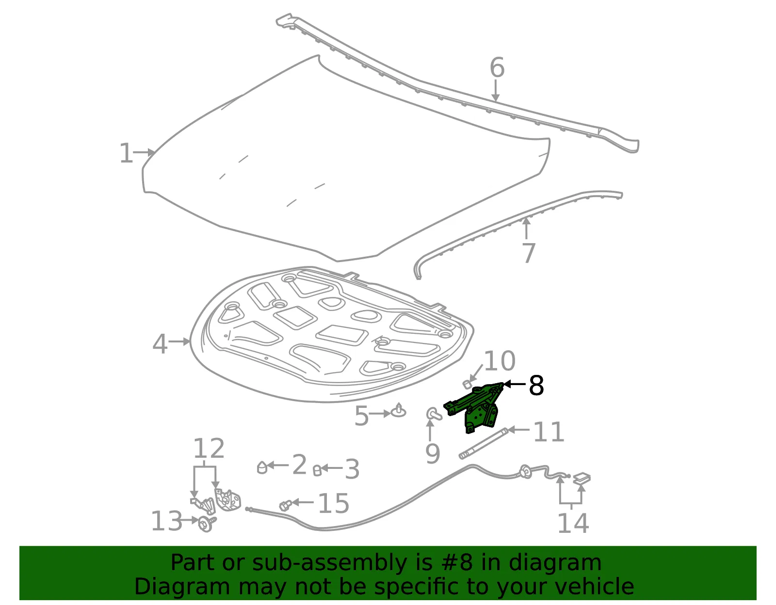 Front Hinge - GM (85143397) - view 3