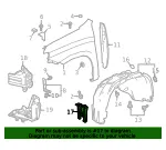Fender Liner Bracket - GM (85148286) - view 8