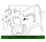 Fender Bracket - GM (85150934) - view 7