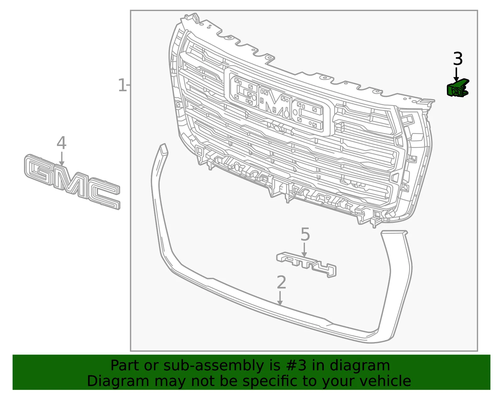 Molding Bracket - GM (85152468) - view 3