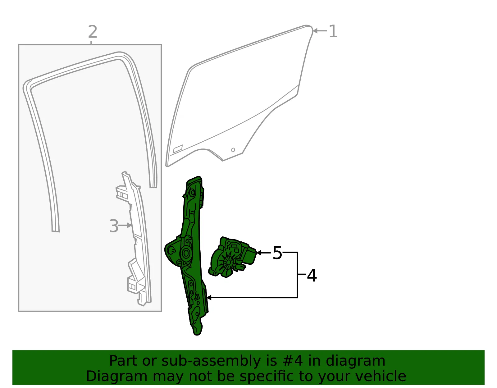 Window Regulator - GM (85157016) - view 3