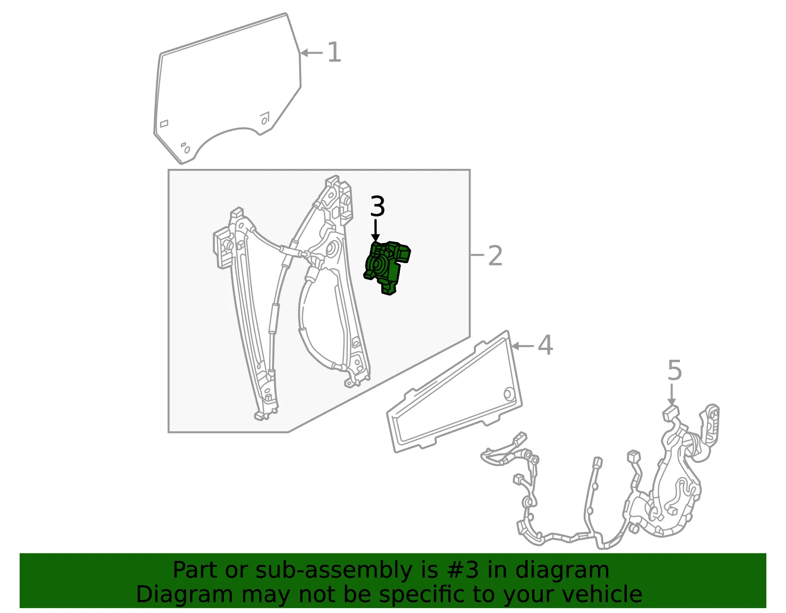 Window Motor - GM (85160371) - view 3