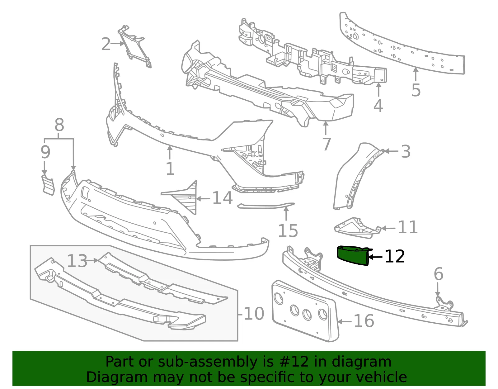 Lower Deflector - GM (85167885) - view 2