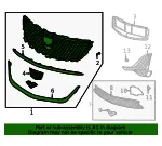 Upper Grille - GM (85519149) - view 6