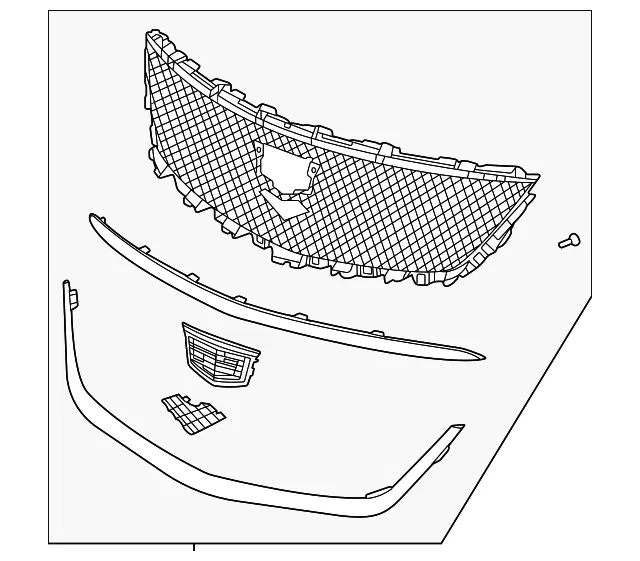 Upper Grille - GM (85519151) - view 2
