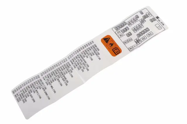 Front Label - GM (85523779)