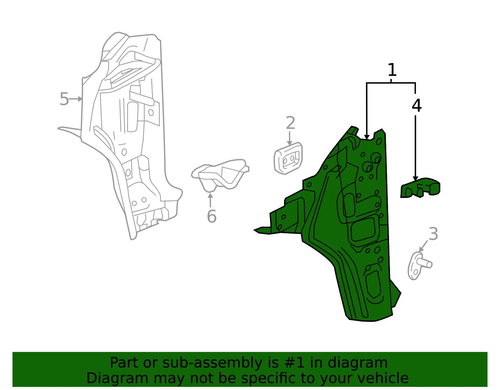 Inner Hinge Pillar - GM (85530799) - view 4