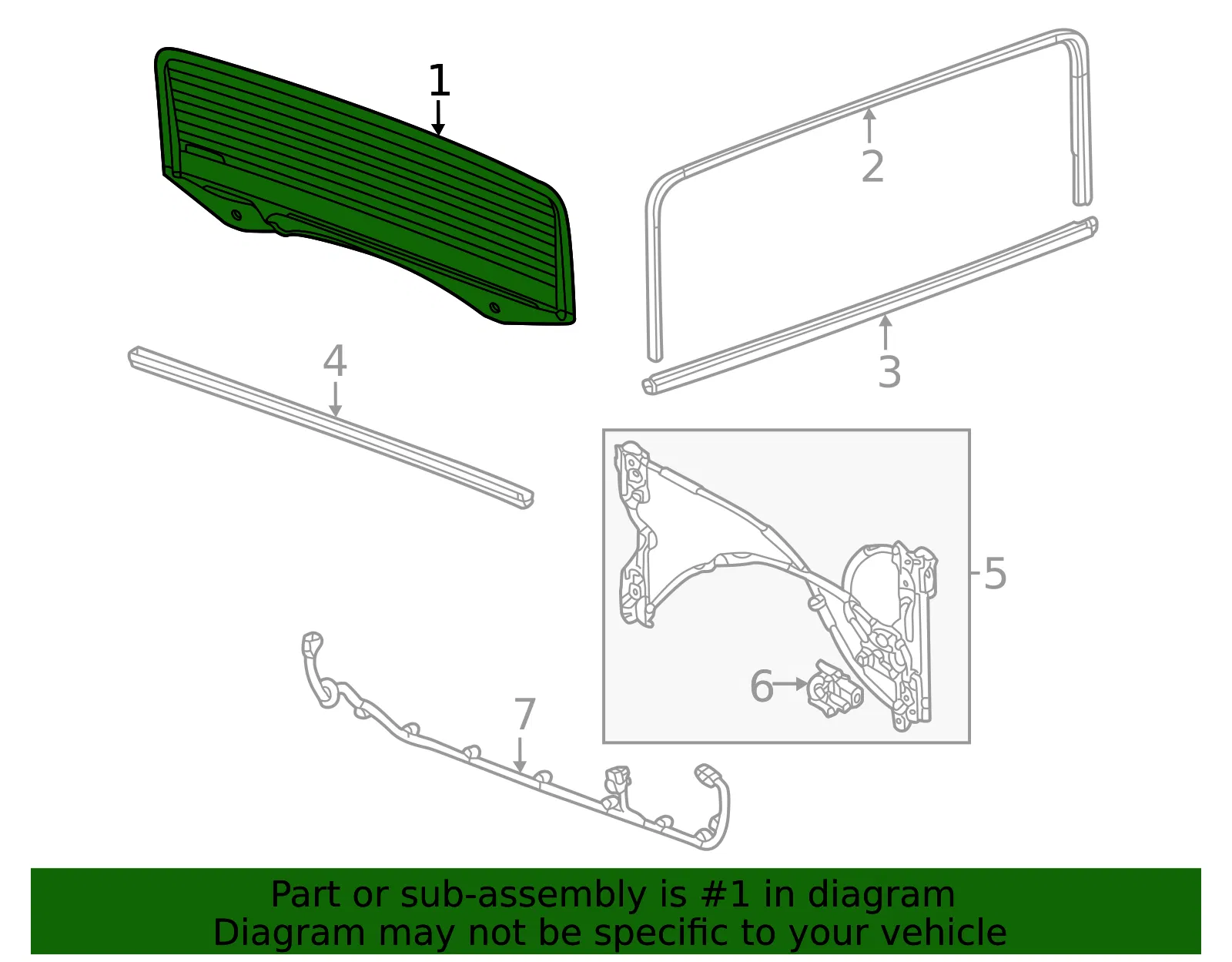 Back Glass - GM (85532271) - view 3