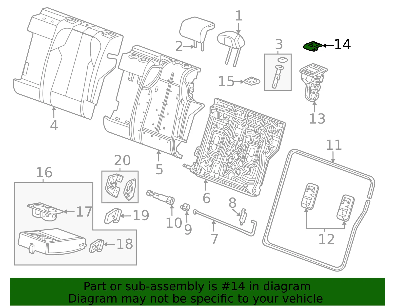 Latch Cover - GM (85545307) - view 3