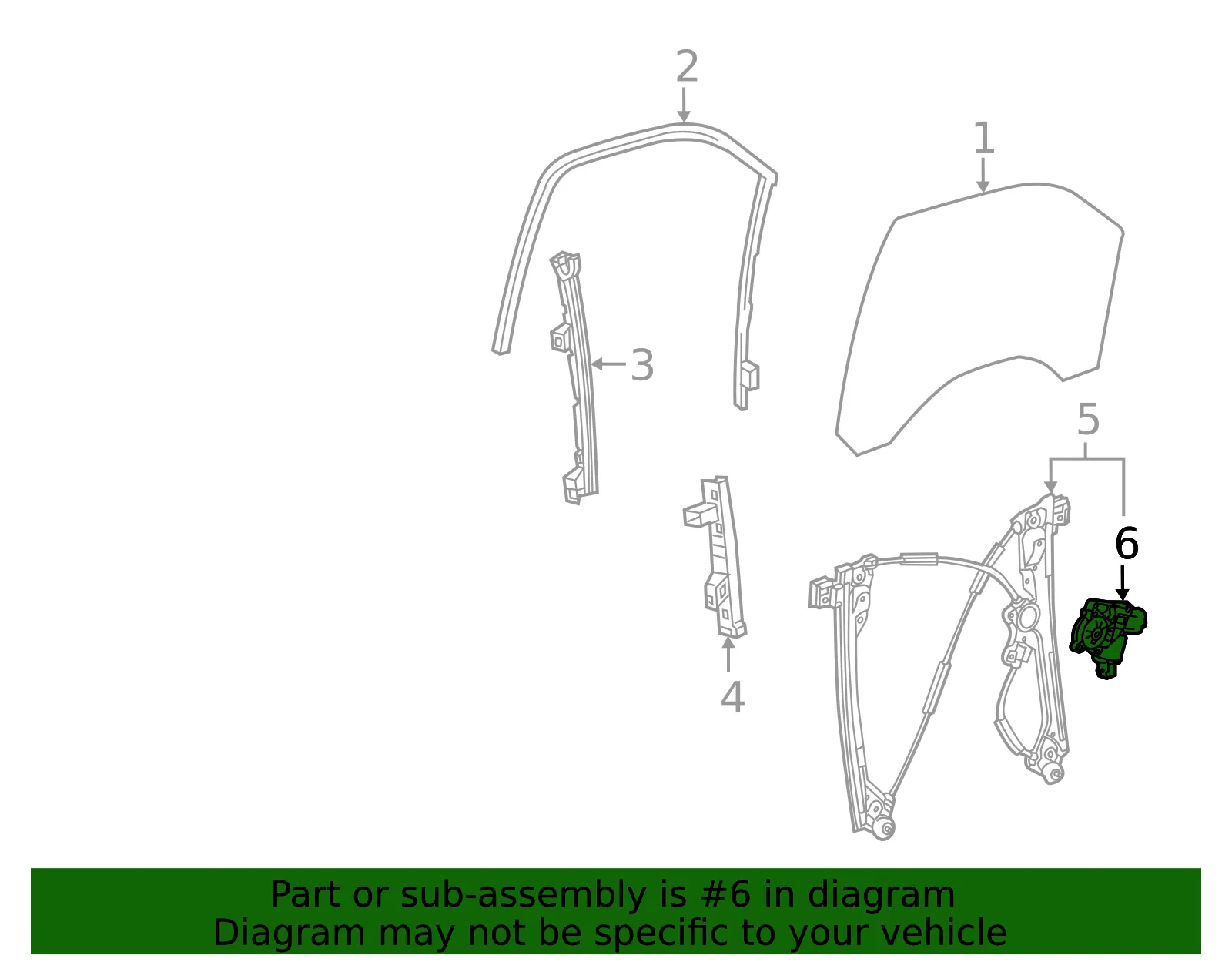 Window Motor - GM (85545488) - view 5