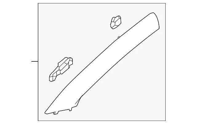 Windshield Pillar Trim - GM (85545902) - view 2