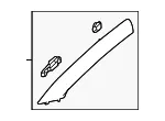 Windshield Pillar Trim - GM (85545906) - view 5