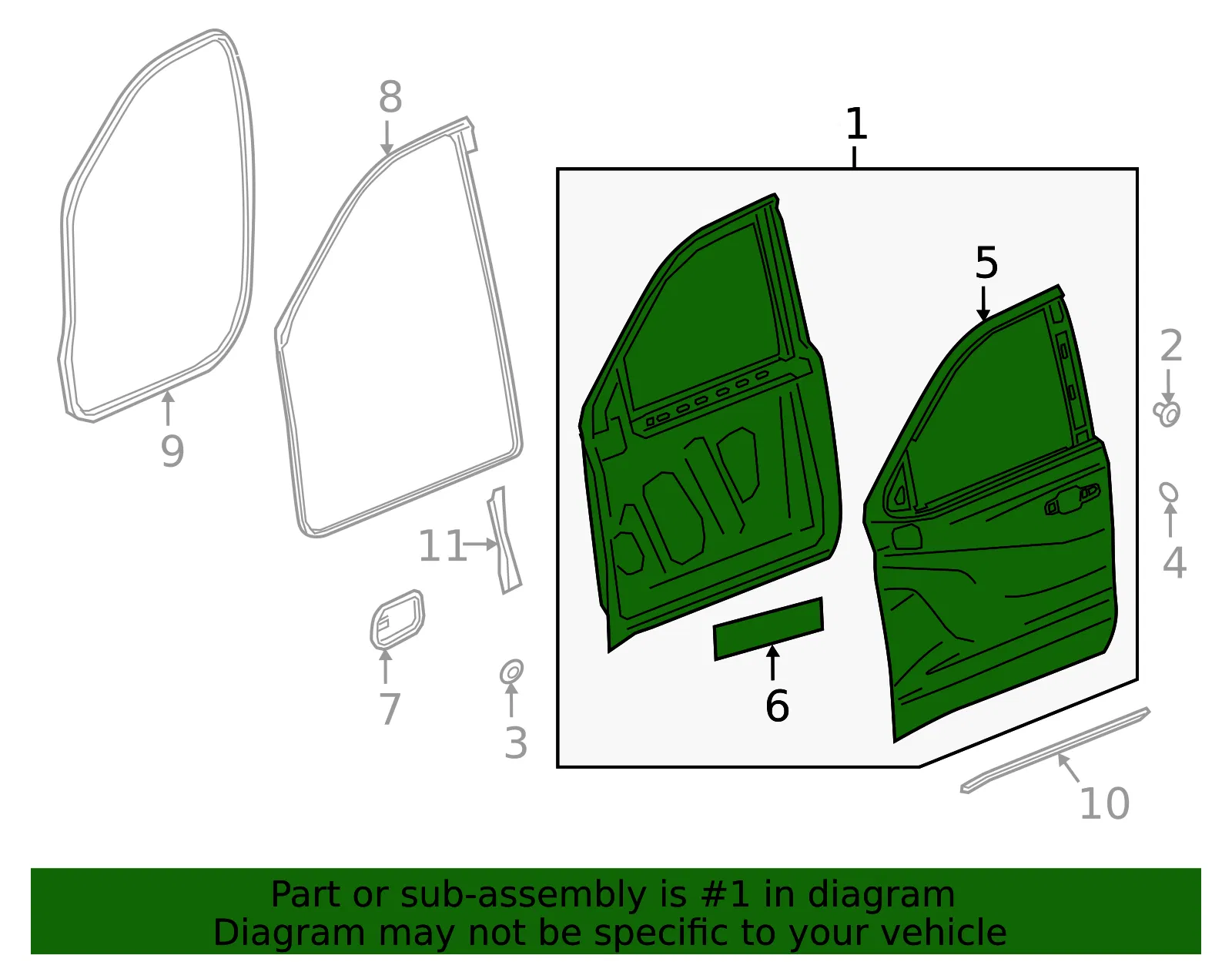 Door Shell - GM (85547106) - view 3
