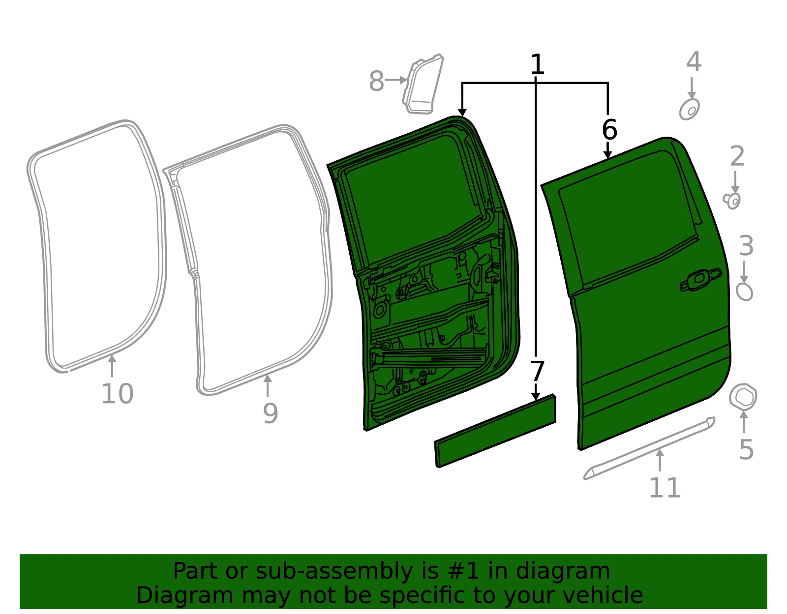 Door Shell - GM (85547107) - view 3