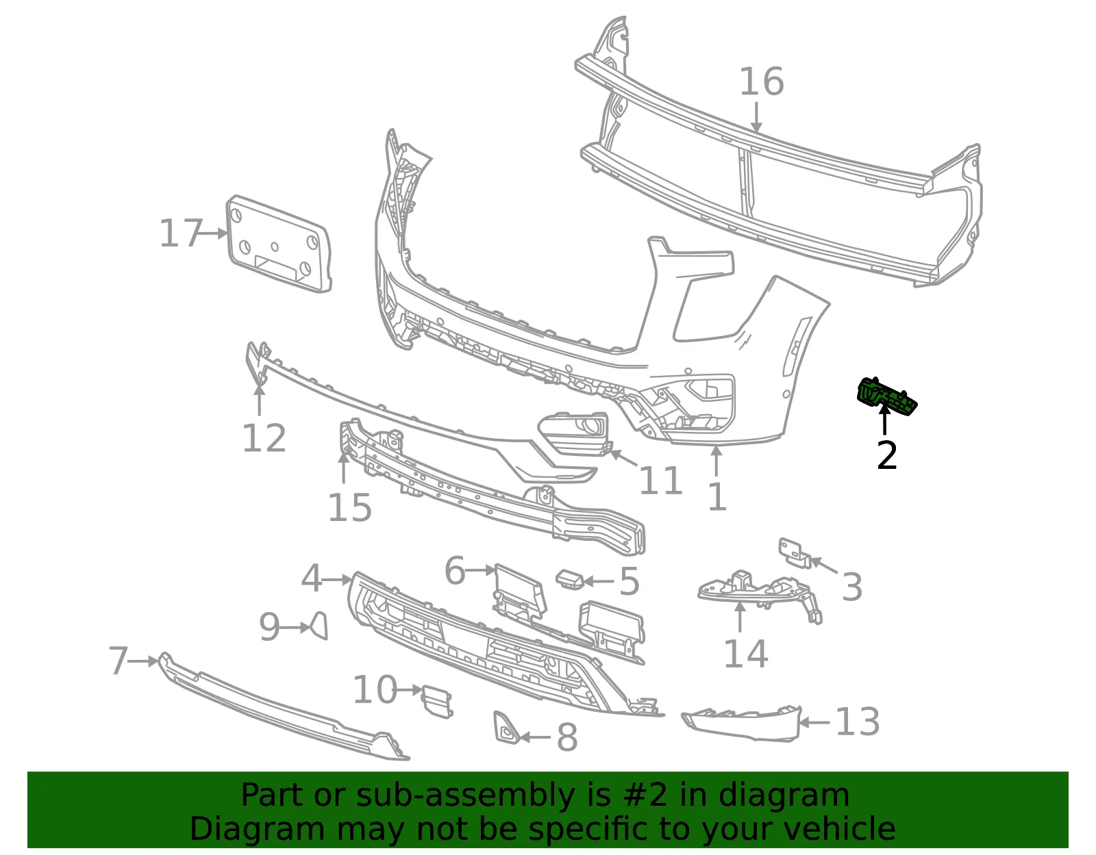 Bumper Guide - GM (85547954) - view 2
