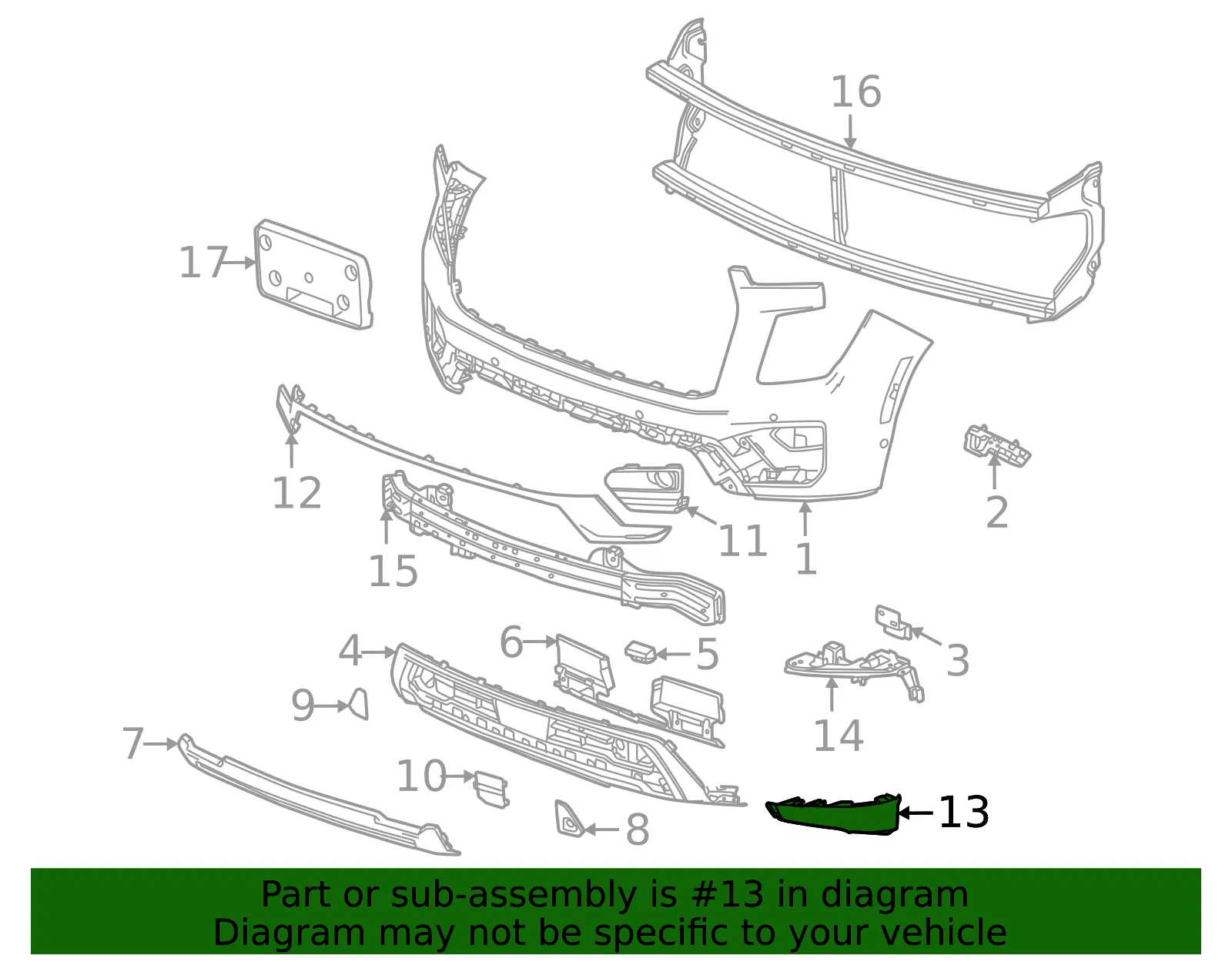 Side Molding - GM (85547963) - view 3