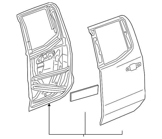 Door Shell - GM (85560307) - view 2