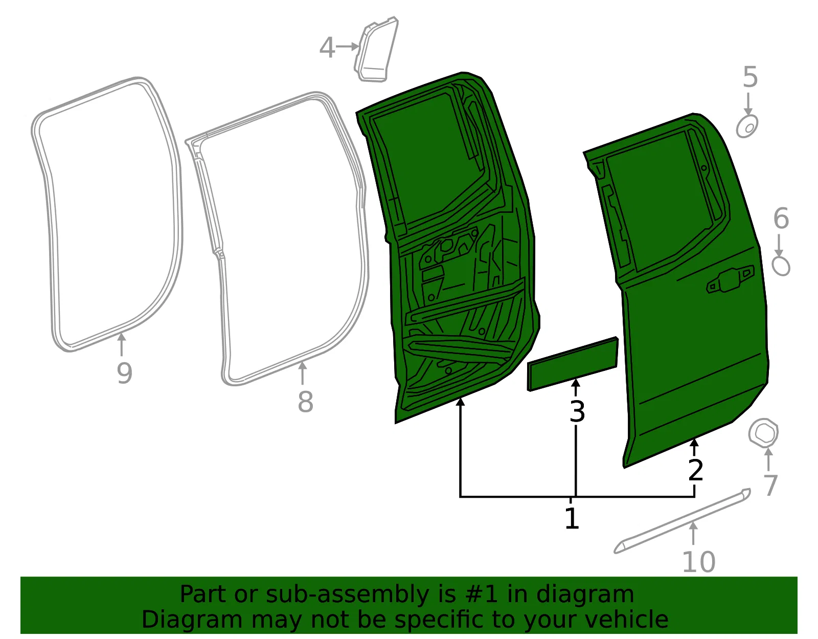 Door Shell - GM (85560307) - view 3