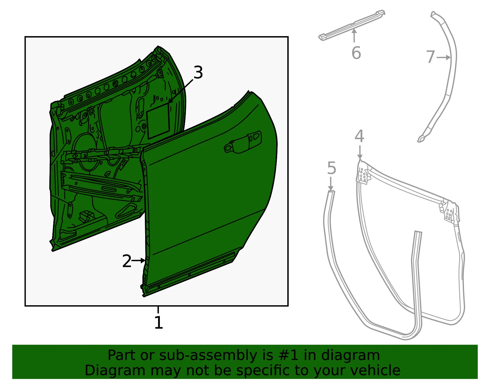 Door Shell - GM (85561064) - view 3