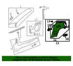 Door Pillar Post Trim Set - GM (85569430) - view 13