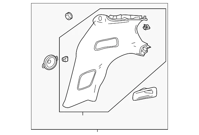 Door Pillar Post Trim Set - GM (85569430) - view 5