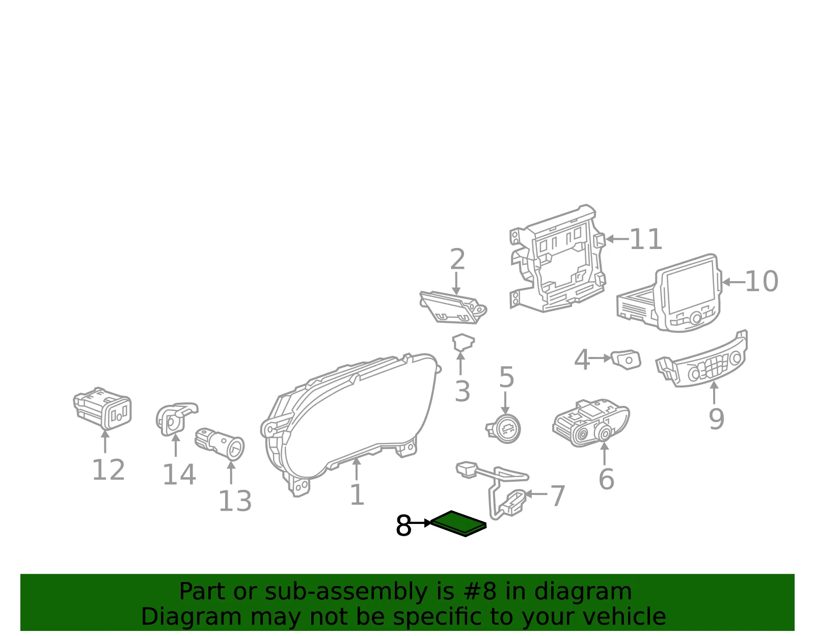 Front Applique - GM (85573506) - view 2