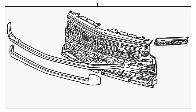 Grille - GM (85573522) - view 2