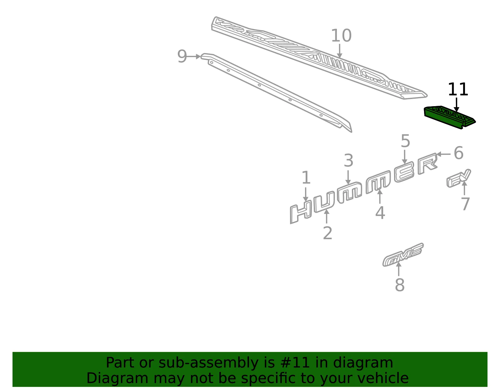 Outer Molding - GM (85576396) - view 3