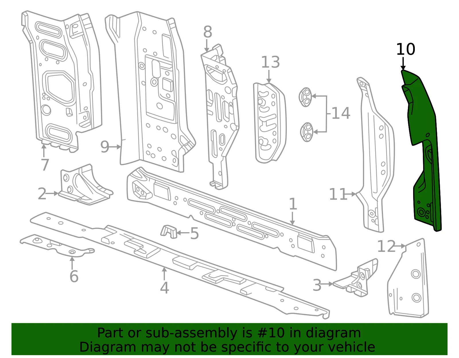 Pillar Panel - GM (85583327) - view 3