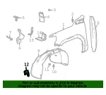 Fender Liner Front Bracket - GM (85587119) - view 9