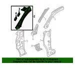 Inner Windshield Pillar - GM (85587799) - view 7