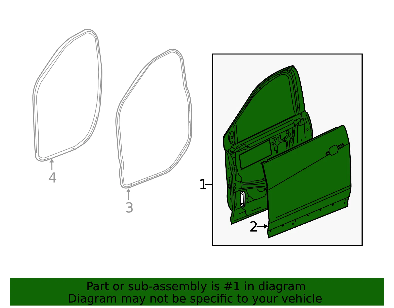 Door Shell - GM (85590662) - view 3