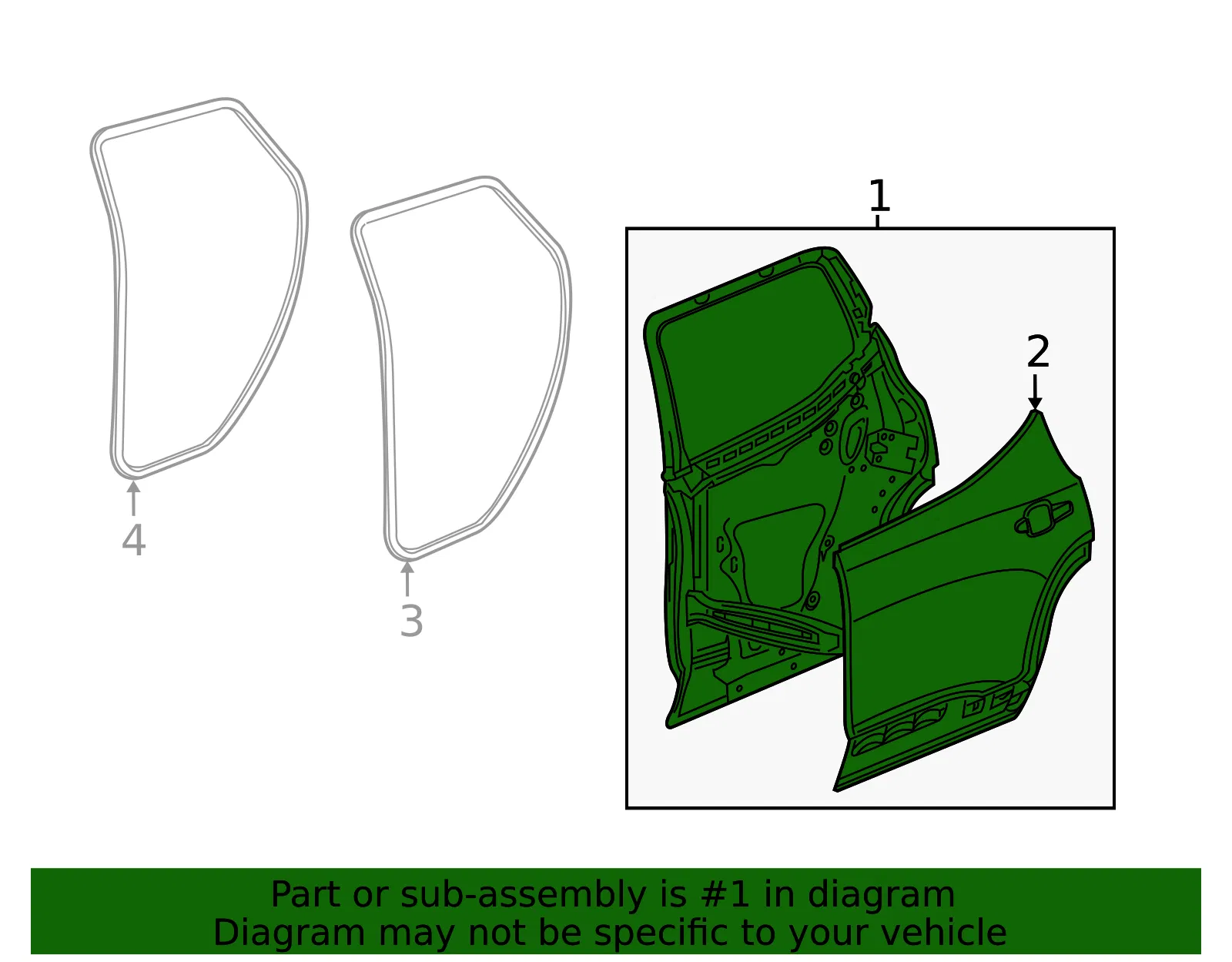 Door Shell - GM (85590665) - view 3