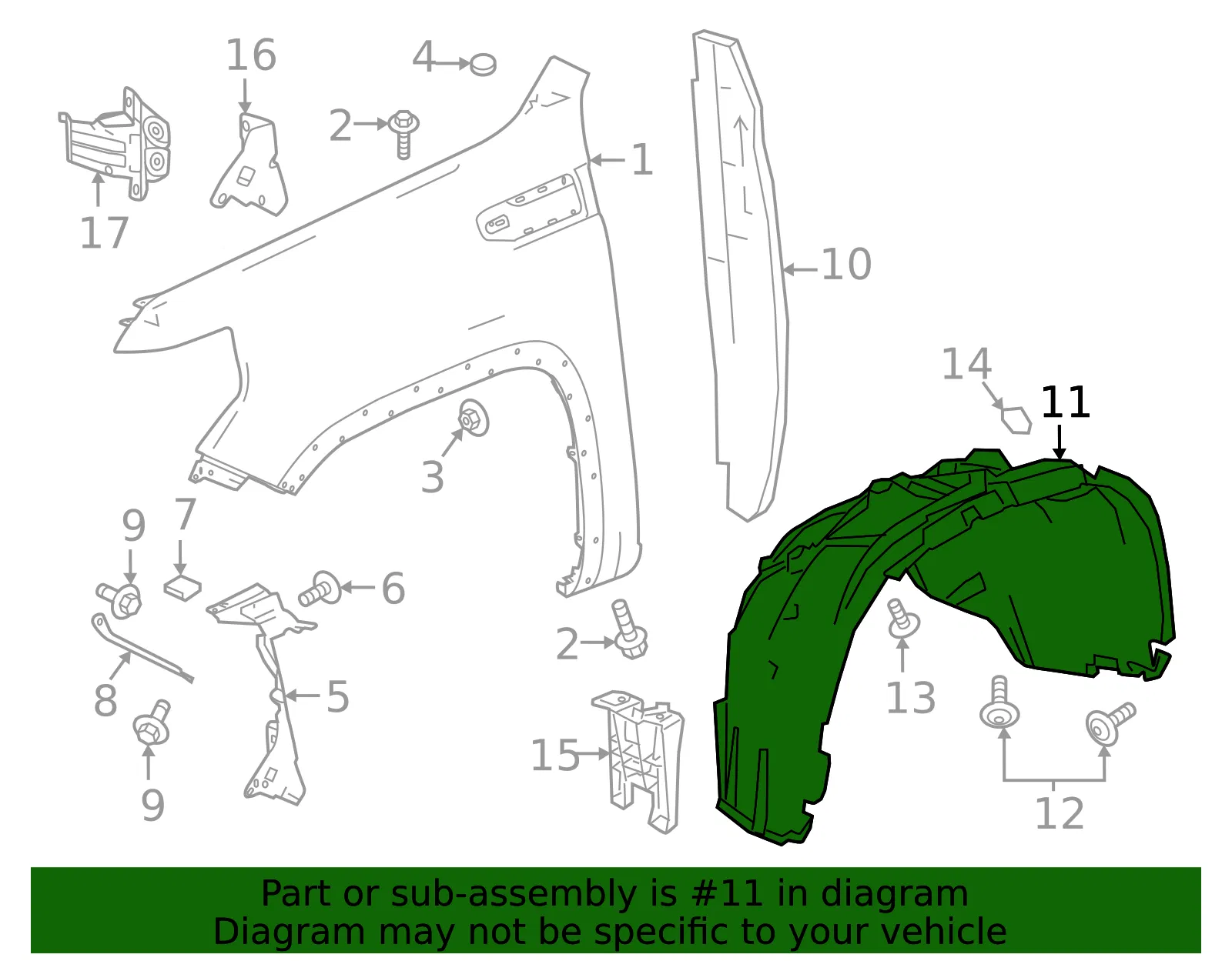 Fender Liner - GM (85594211) - view 3