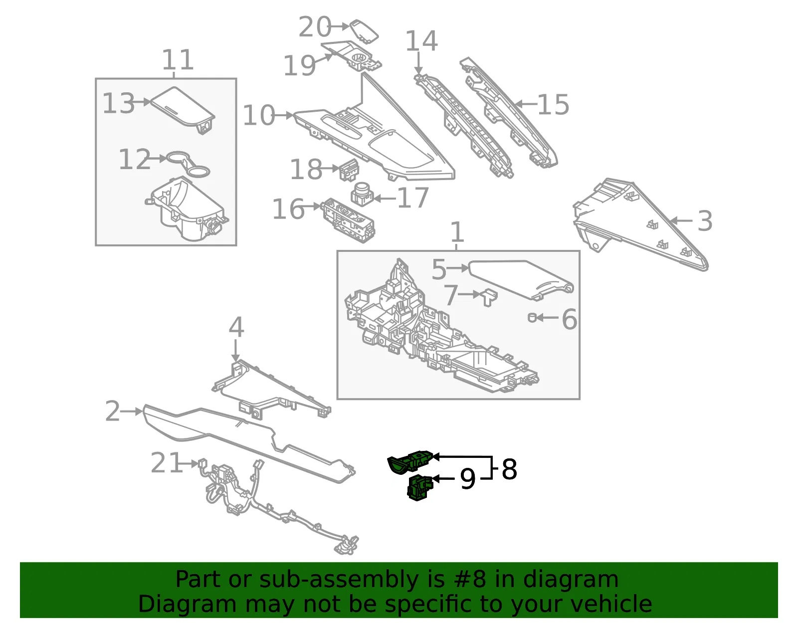 Center Console Latch - GM (85599089) - view 3
