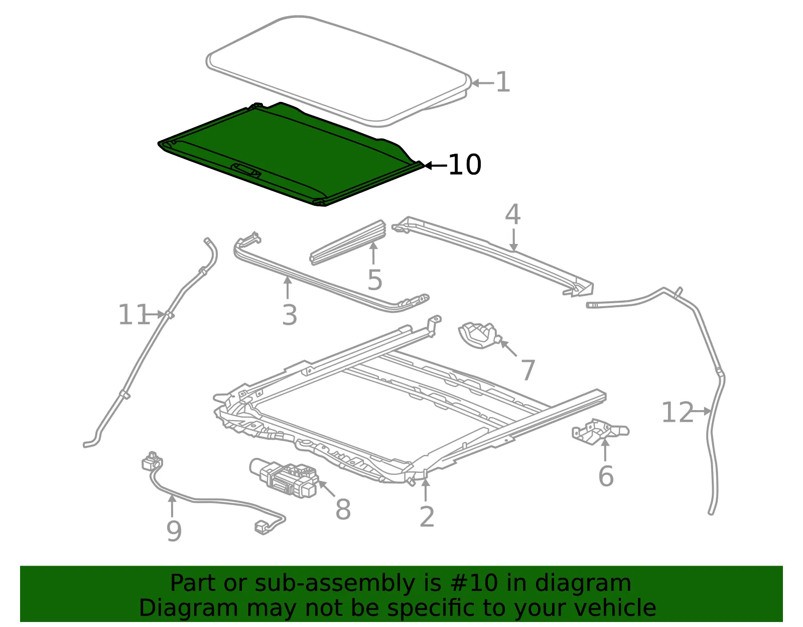 Sunshade - GM (85610754) - view 3