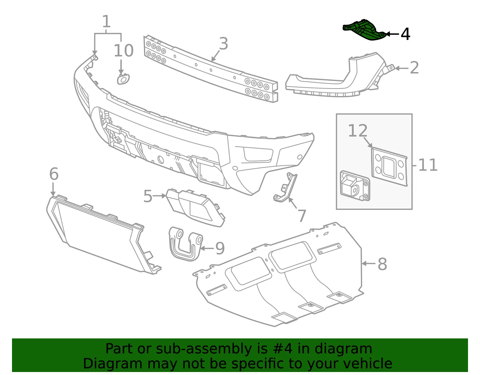 Bumper Guide - GM (85612681) - view 3