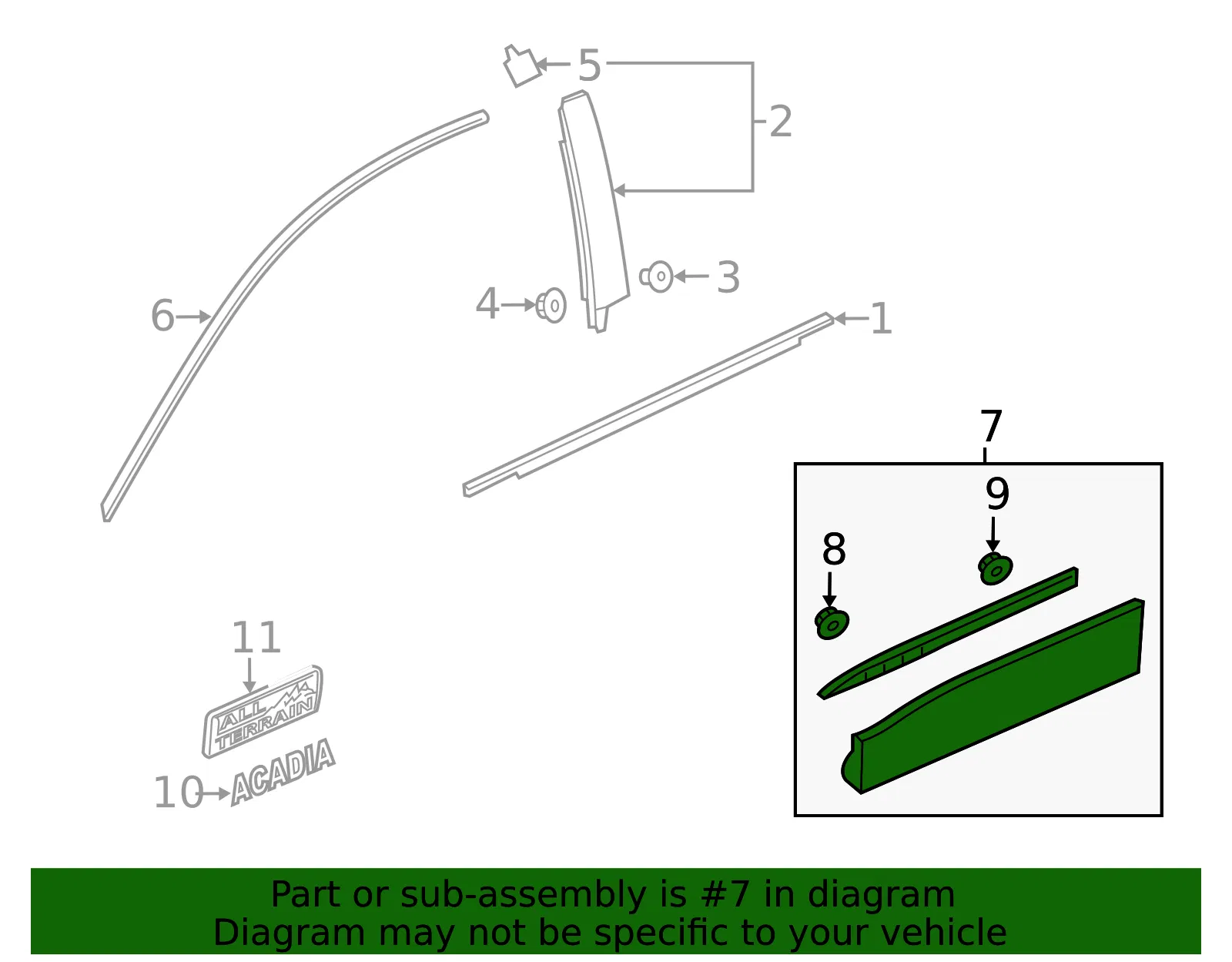 Molding - GM (85617228) - view 4