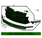 Grille Assembly - GM (85617308) - view 9