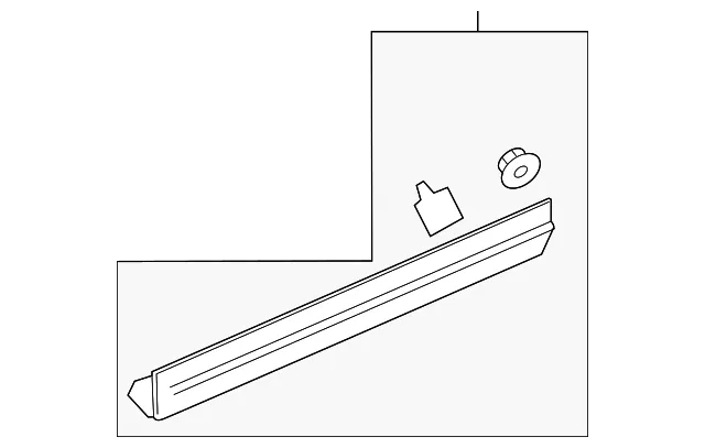 Lower Molding - GM (85617328) - view 2
